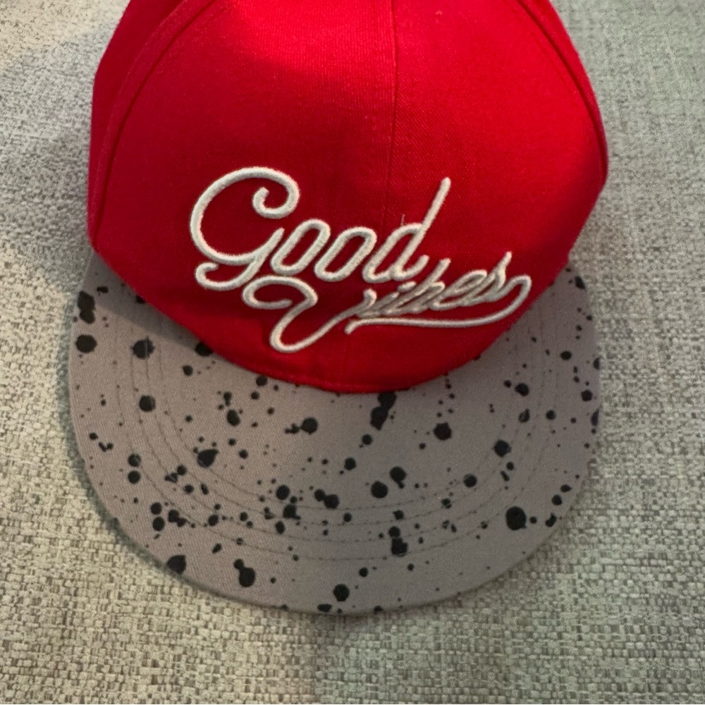 Sole Addiction Good Vibes Red Snapback Adjustable Baseball Sports Cap One‎ Size